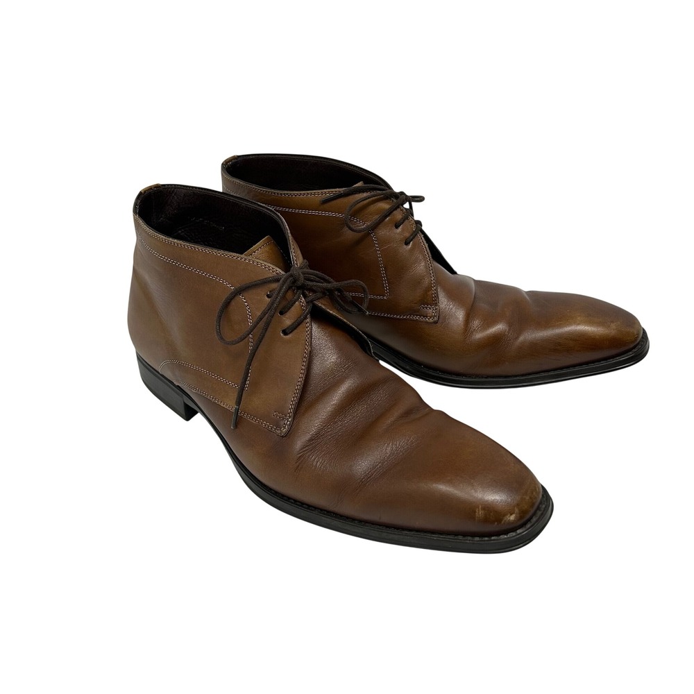 Mezlan Mens Brown Leather Chukka Boots Lace Up Ankle 18154 Size 10 M